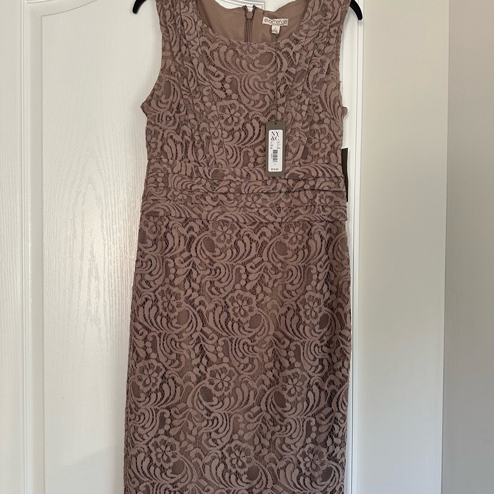 Eva Mendes Sleeveless Lace Dress
